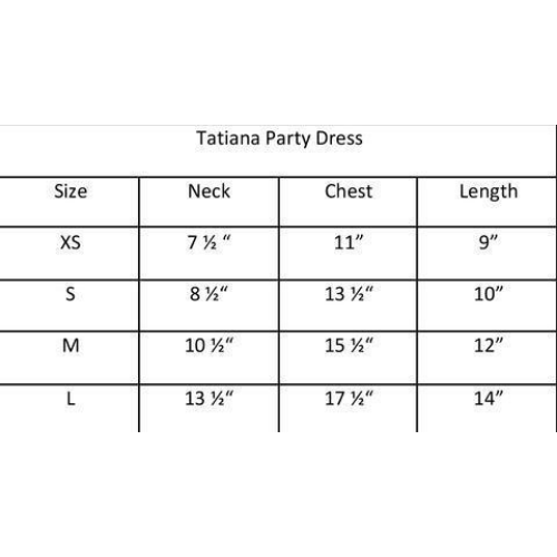 Tatiana Party Dog Dress