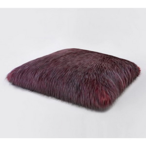 Exotic Ostrich Mat Burgundy | Lovely Paws Pet Collection