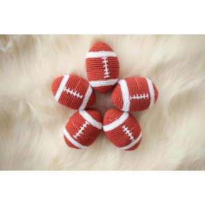 Crochet Football Dog Toy