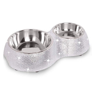 Crystal Dining Bowls | Lovely Paws Pet Collection