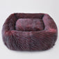 Exotic Ostrich Bed Burgundy | Lovely Paws Pet Collection